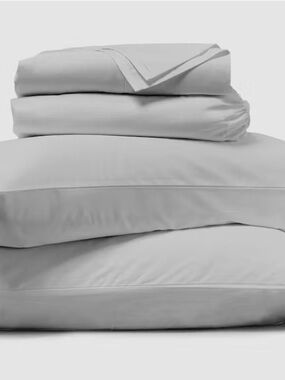 NWOT SAATVA Cotton Grey (4 Piece Sheet Set) Full